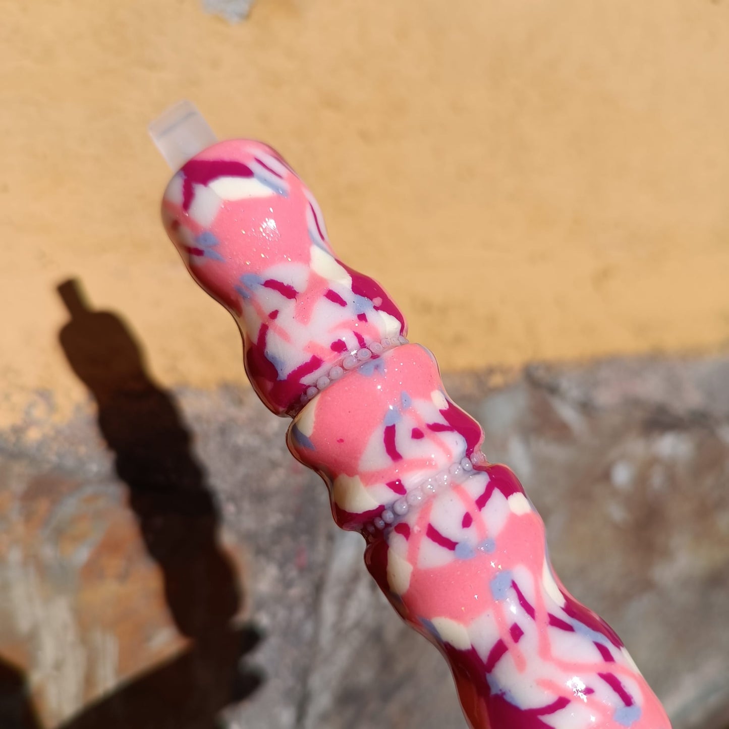 Bolígrafo Camuflaje brillos blancos