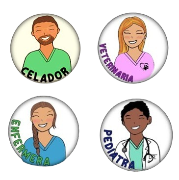 Placa personalizable para identificación