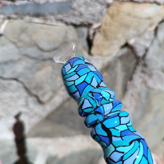 Bolígrafo mini Vidriera azul