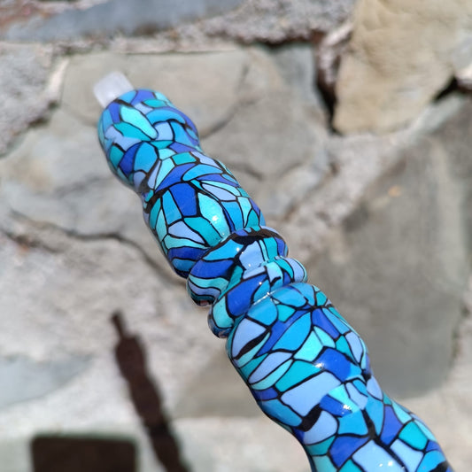 Bolígrafo Vidriera azul