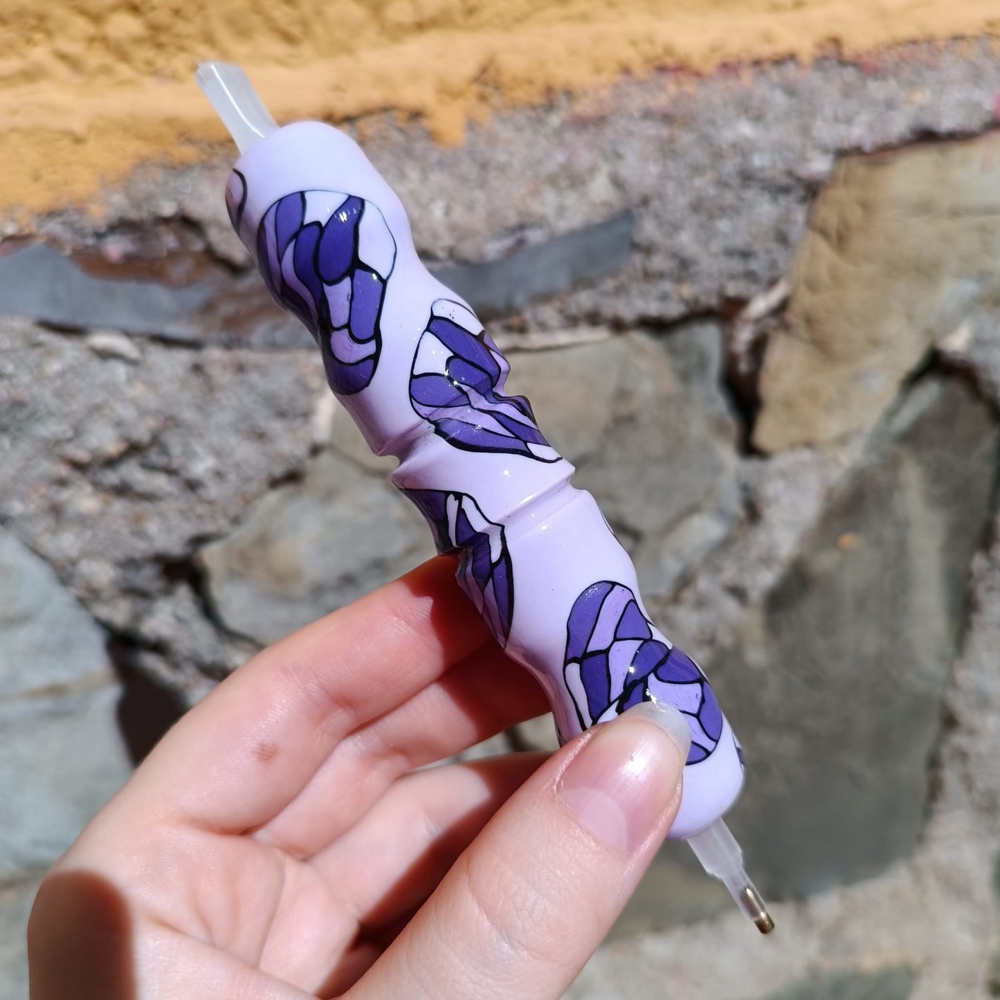 Bolígrafo Vidrios morados