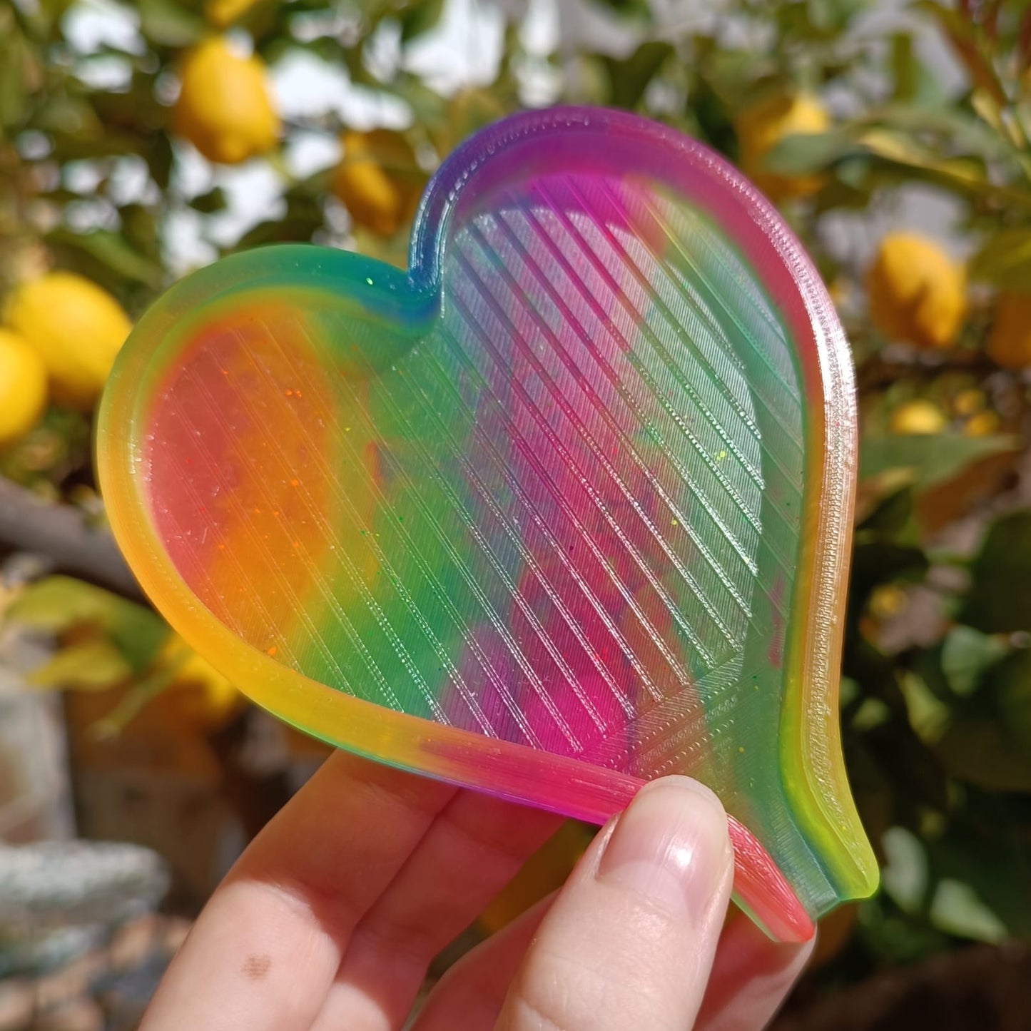 Bandeja Rainbow heart