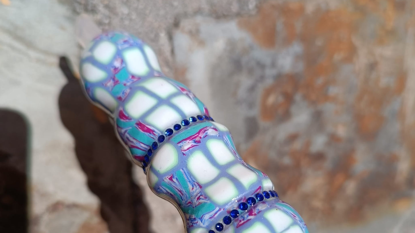 Bolígrafo Azulejos detalles brillantes