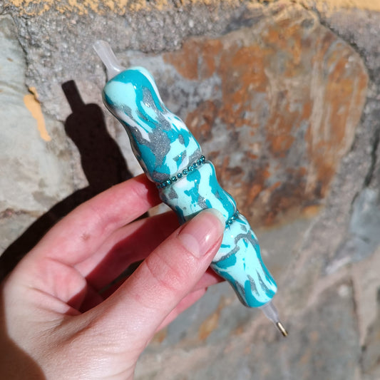 Bolígrafo Cielo azul detalles brillantes