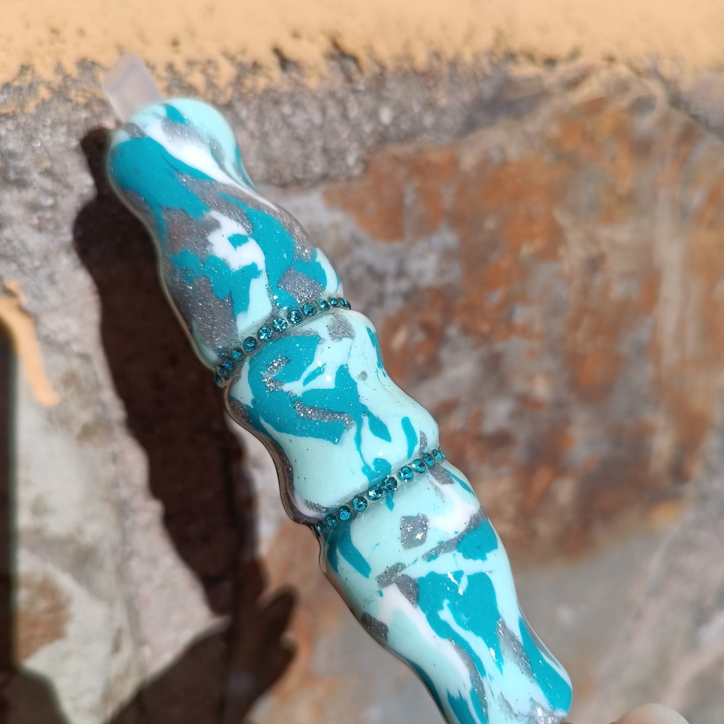 Bolígrafo Cielo azul detalles brillantes
