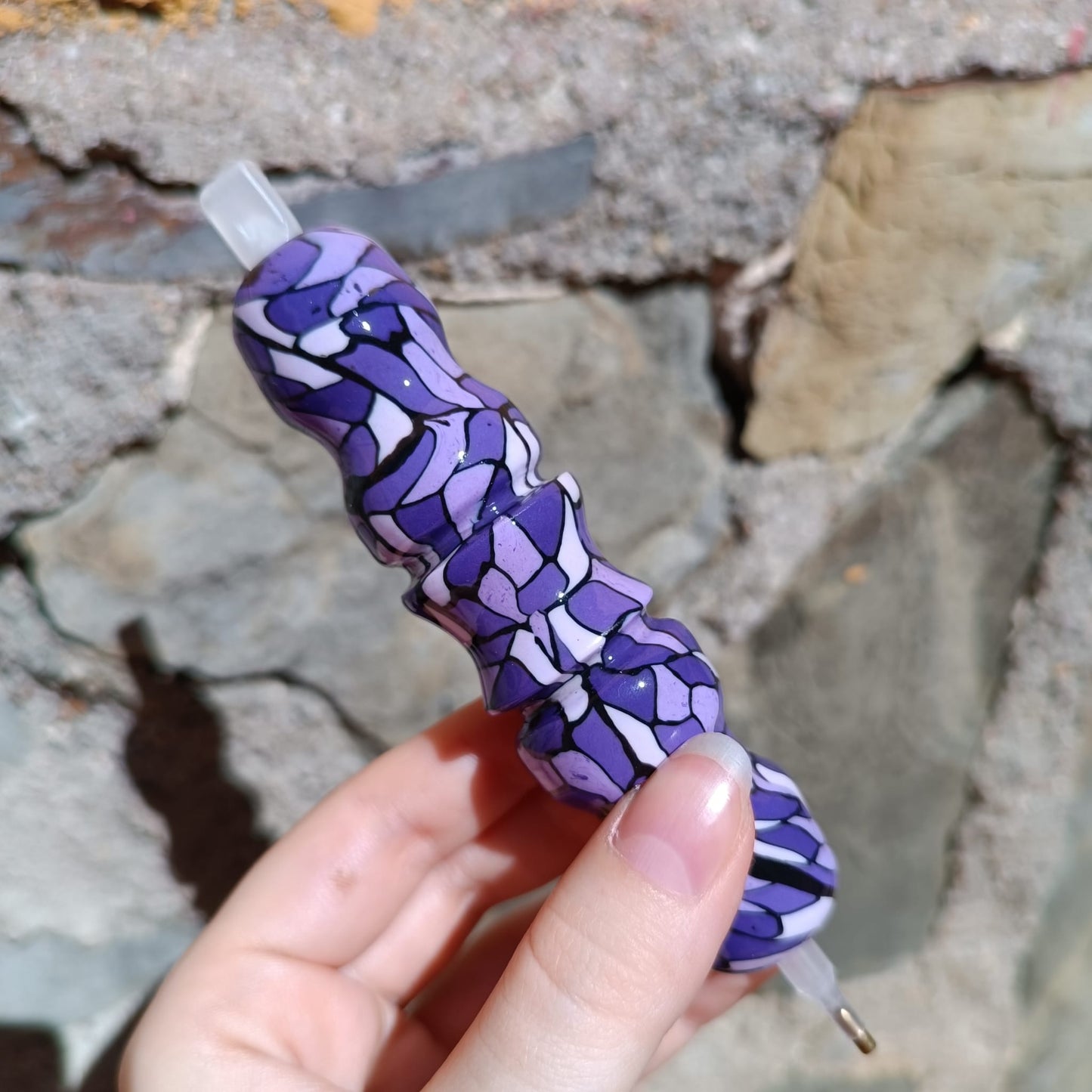 Bolígrafo Vidriera morada