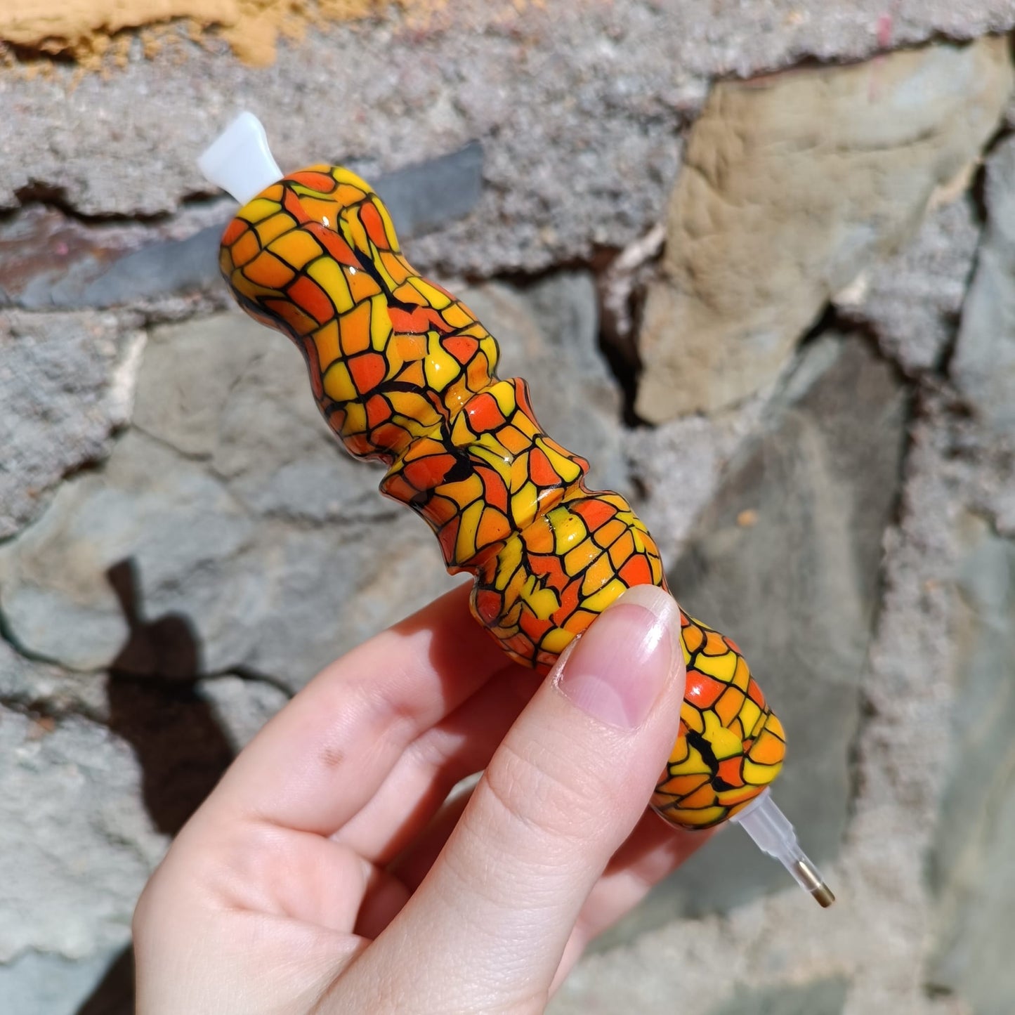 Bolígrafo Vidriera naranja