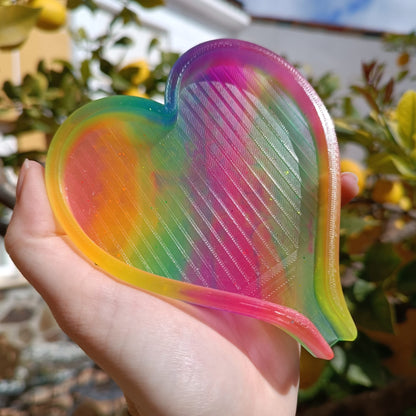 Bandeja Rainbow heart