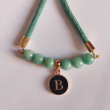 Pulsera Piedras con inicial