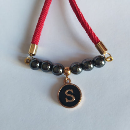 Pulsera Piedras con inicial