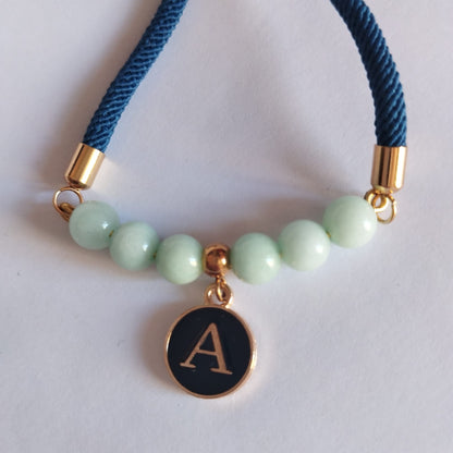 Pulsera Piedras con inicial