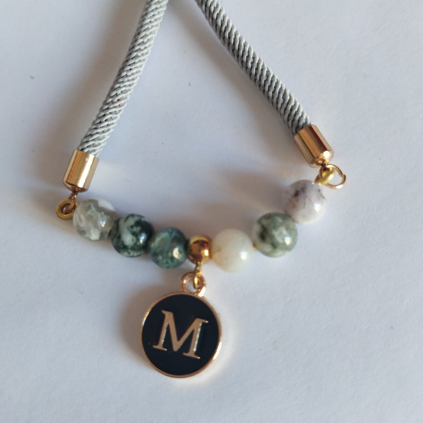 Pulsera Piedras con inicial